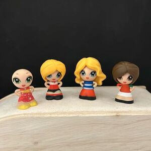 Jakks Mini Gift Ems  Dolls Figures Lot of 4 Toys Collectible Characters